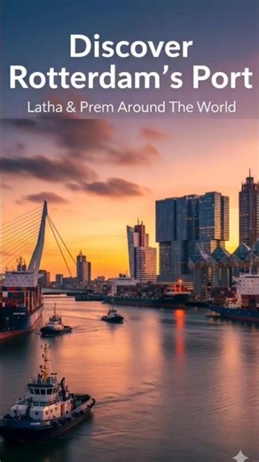 Discover Rotterdam's Port | Europe’s Largest Seaport 🚢🌍 #shorts #ytshorts