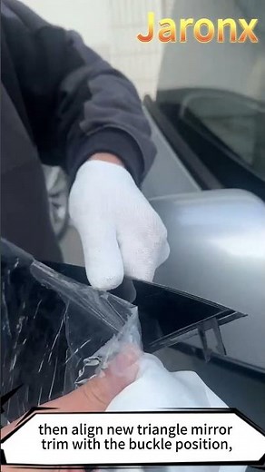 How to replace Tesla Side Mirror Triangle Cover Trim?