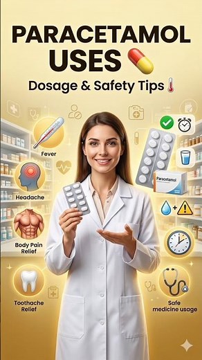 Know🌡️ Paracetamol Explained | Uses, Dosage & Safety Tips💊 Fever