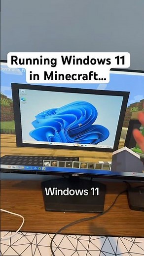 Running Windows 11 in Minecraft… #pc #windows #techtok