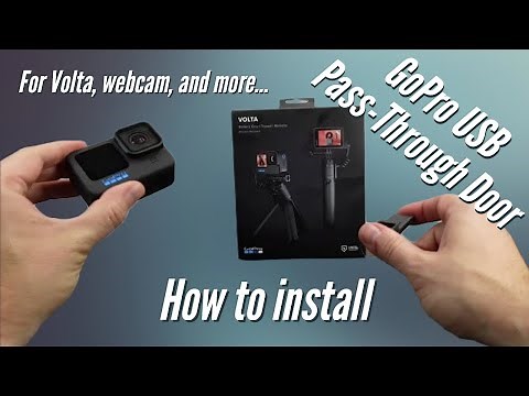 Installing the GoPro USB Pass-Through Door for GoPro Hero 10 and 9 (also comes with GoPro Volta)