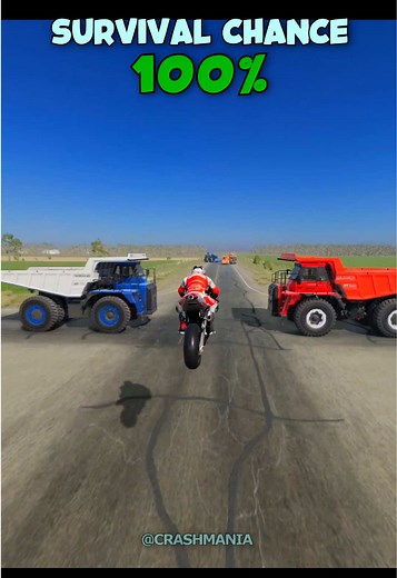 Vehicles VS mining trucks 🫣🤯 #beamng #beamngdrive #fyp #gaming | cyber truck