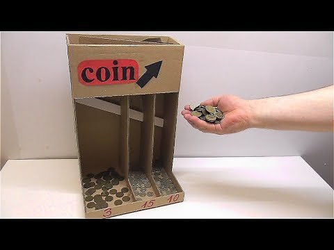 DIY Coin Sorting Machine from Cardboard