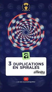 How to Create 3 SPIRAL Duplication Effects in a Few Clicks 🌀 | Affinity by Canva Tips