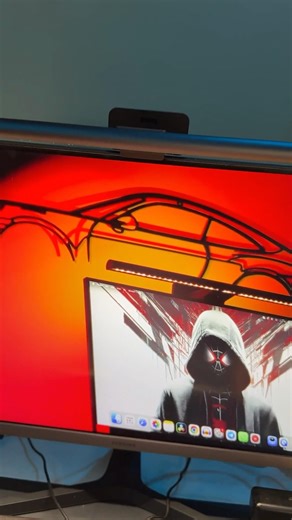 Desk setup level 🔥 – This light changed EVERYTHING!