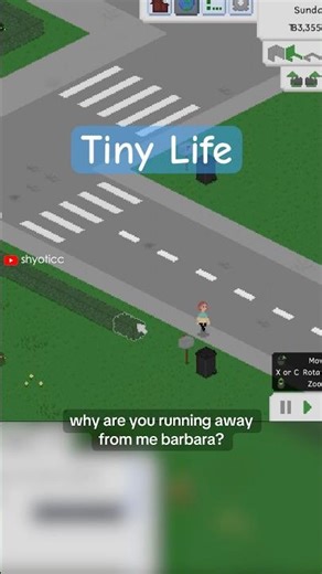 barbara stop running! video on my channel! #funnygame #cozygamer #indie #lifesim #tinylife #shorts