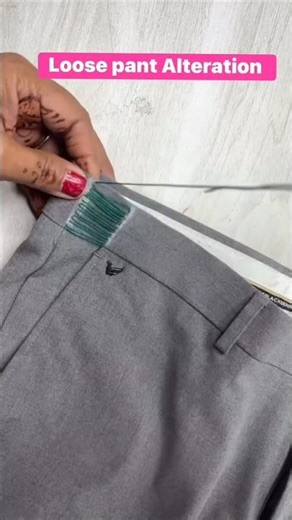 loose pant Alteration hacks #short #shorts #shortsfeed