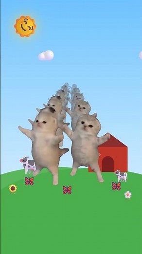 Kittens dancing to INFINITY on the FARM 😹