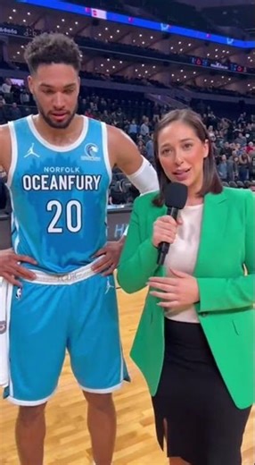 Reporter Proposes to Player on Court?! Hilarious Staged Skit Stuns the Arena #NBA