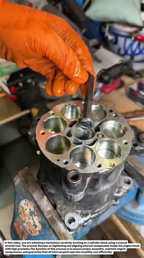 Precision Cylinder Block Assembly Using Manual Tool | Engine Rebuild Process.
