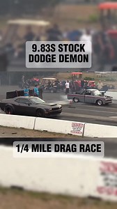 9.83s stock Dodge Demon #dragracing | Drag Racing