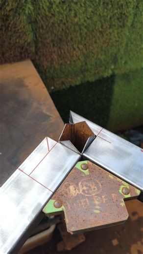effective cutting of hollow metal corners #metal #welding