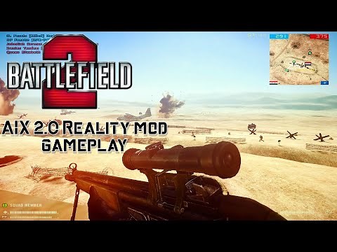 Battlefield 2: AIX 2.0 Reality mod gameplay
