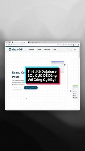 Thiết Kế Database SQL Dễ Dàng Với DrawDB