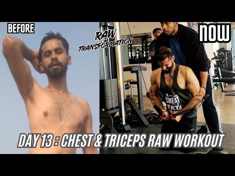DAY-13 CHEST & TRICEPS WORKOUT | 90-Day Gym Transformation Day By Day