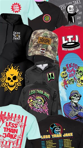 The Less Than Jake Summer Circus is only days away! Have a little sneak peak at some of the merch we have lined up for you. Anything catch your eye? | Less Than Jake