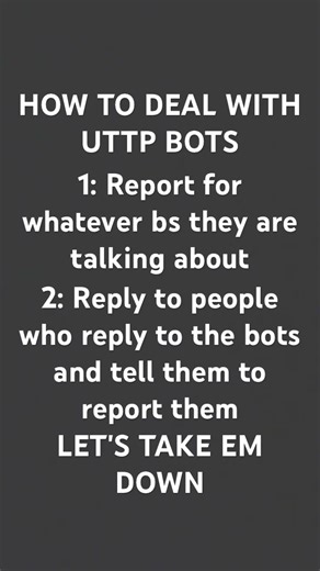 HOW TO DEAL WITH UTTP BOTS #UTTPHATE