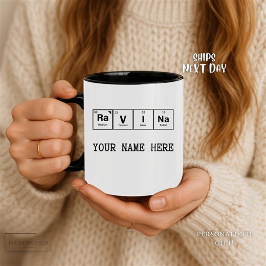 Custom Periodic Table Gift, Elements Mug, Science Mug, Funny Chemistry Gift, Gift for Teacher, Periodic Table Elements - Etsy