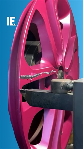 308K views · 633 reactions | With precision lathe machining, this pink anodized aluminum wheel can be smoothened out to a silvery finish.  itarodasmarica / IG | Interesting Engineering | Facebook