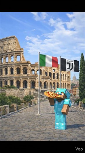 Steve in Italy 🇮🇹 | Minecraft #minecraft #minecraftshorts #steve