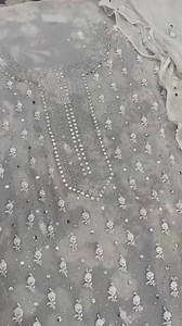 Beautiful Mukaish+Thread hand embroidered 2 piece dress Stuff : Pure China Krinkl chiffon , dyeable For price and order plz DM For more follow @bahawalpurembroidery | Bahawalpur Hand Embroidery | Facebook