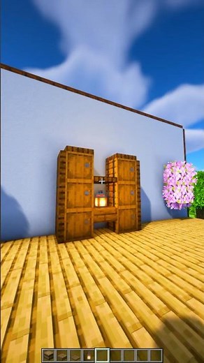 Aesthetic WARDROBE Design in Minecraft! 🌿👗 #aesthetic #minecraft