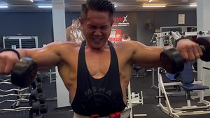 Pyramid Up and Down🦁 Standing Dumbbell Lateral Raise #Abeelow #TeamAB #Absolutionfitness #Absfitnesshardcoregym #Absfitnessstudio #10yearsbodybuildinglife #Bodybuilding #NothingIsImpossibleWithGod #Motivation #Shouldersworkout #Dumbbelllateralraise #Pyramidupanddown #gohardorgohome | Abee Low "