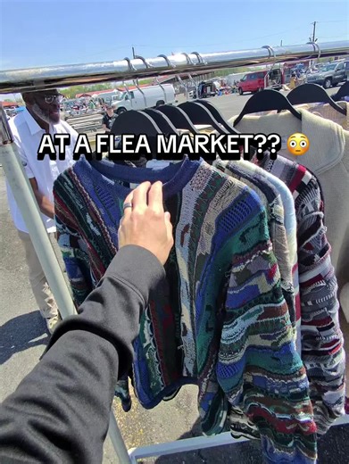 Guy had some fire pieces… priced like eBay 👀 That’s when you know what type of table you’re at. Not every rack is for sourcing — but I’m still checking every one. All it takes is one miss. 🎯 #fleamarket #thrifting #resellerlife #ebayreseller #thriftfinds