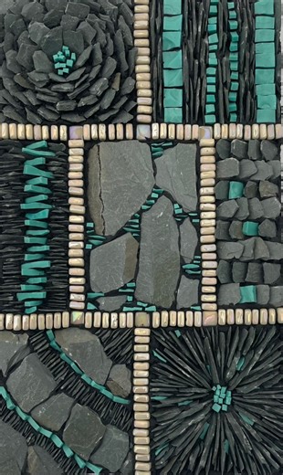 If you are interested in learning how to use slate in your mosaics, my Slate Mosaic course is what you need! The course covers different methods for preparing slate, as well as a range of techniques for using it to create a number of different designs. The course is available via Mosaic Arts Online and there is currently a sale on, so you can get 10% off. Just use the coupon code WINTER2025 at checkout. The coupon is valid until 23rd February. You get lifetime access to the course, so you can ta