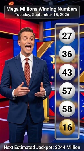 🟡 Mega Millions Winning Numbers & Lottery Results – Tuesday, September 15, 2026