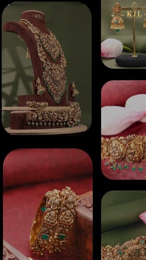 ✨ Divinity, Heritage & Eternal Grace — The Divine Collection by Khazanchi. ✨ A magnificent ode to devotion and design, The Divine Collection brings together every masterpiece that celebrates the soul of tradition. From the majestic Temple Necklace Sets that echo divine grandeur, to the Odiyanam that graces the bride like a crown of blessings… From the intricate Vankis that wrap your arms in sacred beauty, to the Kadas and Bangles that shimmer with timeless artistry… From the Jhumkhas that dance 