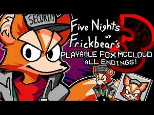 Playable Fox McCloud All Endings | Five Nights at Frickbear's 3 Mod [Lunatic Difficulty]