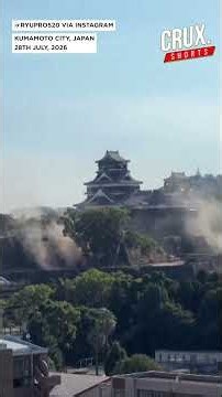 Japan’s Kumamoto Castle Wall Collapses During Powerful Quake, Eyewitnesses Videos Show