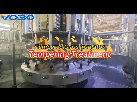 Glass insulator production: Tempering treatment process