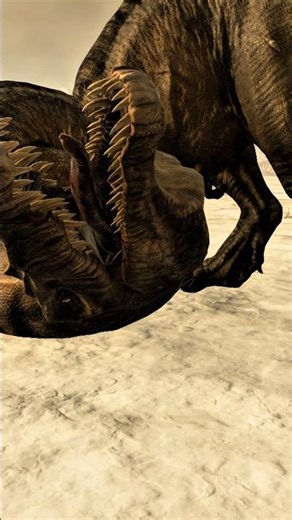 T-Rex Crushes Rebirth Spinosaurus - Jurassic World Evolution 2