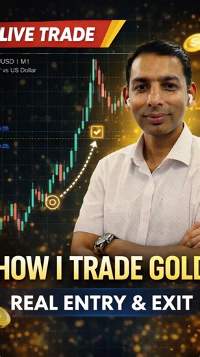Live Gold Trade | How I Managed Entry & Exit (XAUUSD M1)