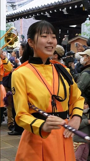 Kyoto Tachibana High School brass band club's smile and dance are highly praised