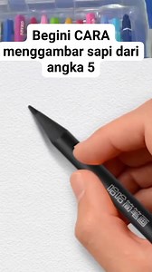 5K reactions · 1.6K shares | Begini cara menggambar sapi dari angka 5 #belajar #gambar #gambarmudah #viral #anak #sekolah #sapi | Maja James Pasaribu | Facebook