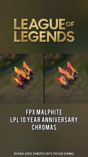 FPX Malphite Chroma - League of Legends Skin Showcase