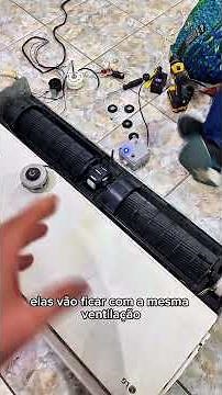 Adaptação de motor ventilador em split piso LG #quartadoconhecimento