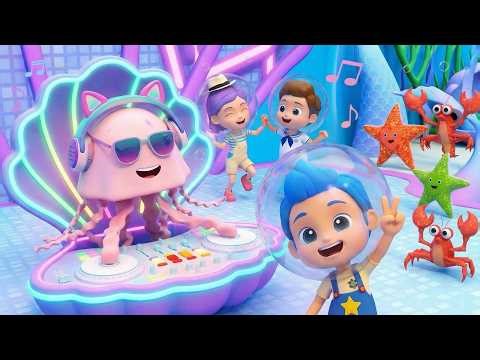 Party Under The Sea | Ocean DJ Dance Party with Sea Animals | Fun Kids Songs & Nursery Rhymes