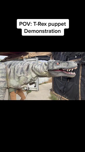 T-Rex Puppet Demonstration: How It Works!