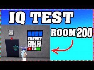 ROOM 200 IQ TEST Roblox Walkthrough 🧠 [Full Guide English]