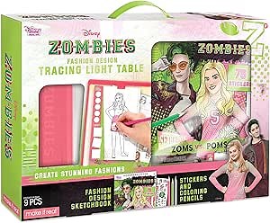 Disney Zombies Fashion Design Light Table - Kids' Tracing Light Box & Accessories