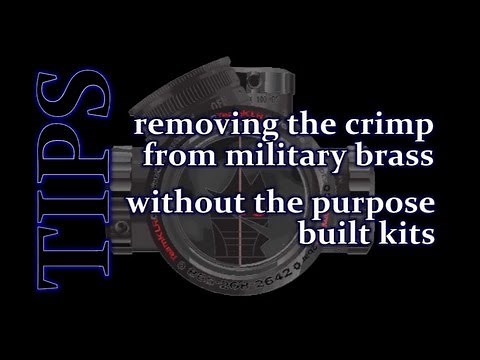 TIP: Removing The Primer Crimp On Military Brass