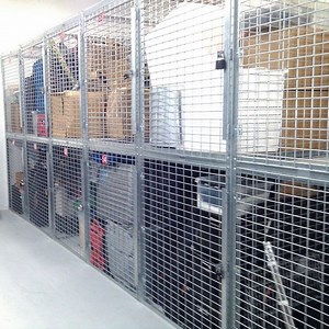 [Hot Item] Double-Tier Wire Mesh Tenant Storage Lockers Wire Mesh Storage Cage