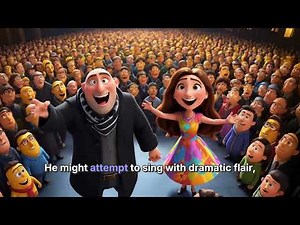 Despicable Me 4 2024 Gru & Maxine Sing Everybody Wants to Rule the World Scene
