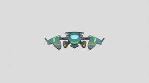 Lowpoly - Spaceship - Download Free 3D model by danielpaulse