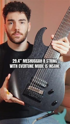 29.4” Meshuggah 8 String + Evertune is INSANE