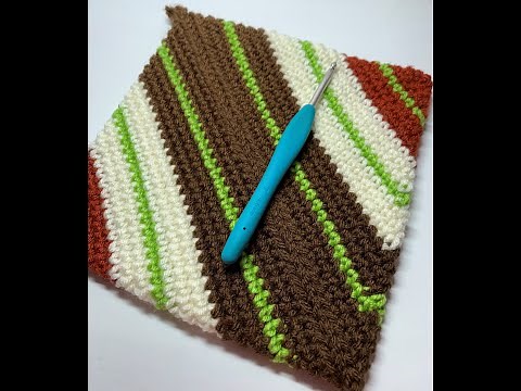 Happy Scrappy Hotpad Crochet Tutorial